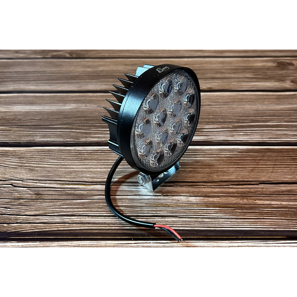 Світлодіодна LED кругла фара робоча 27W/60° 27Вт,(3Вт*9ламп) Вузький промінь