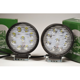Світлодіодна LED фара кругла робоча 27W/60° 27 Вт, (3 Вт*9ламп) (SLstart)