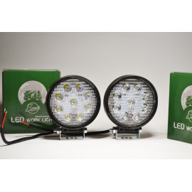 Світлодіодна LED фара кругла робоча 27W/60° 27 Вт, (3 Вт*9ламп) (SLstart)