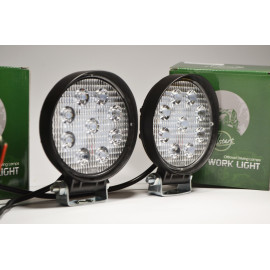 Світлодіодна LED фара кругла робоча 27W/60° 27 Вт, (3 Вт*9ламп) (SLstart)