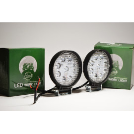 Світлодіодна LED фара кругла робоча 27W/60° 27 Вт, (3 Вт*9ламп) (SLstart)