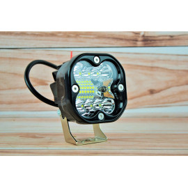 Фара LED Кругла 45W 6000K Комбінований промінь (15 діодів) (7.8см х 7.8см х 4см)