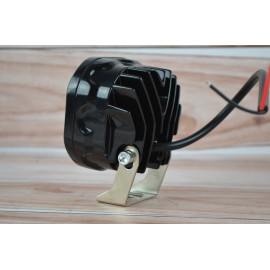 Фара LED Кругла 45W 6000K Комбінований промінь (15 діодів) (7.8см х 7.8см х 4см)
