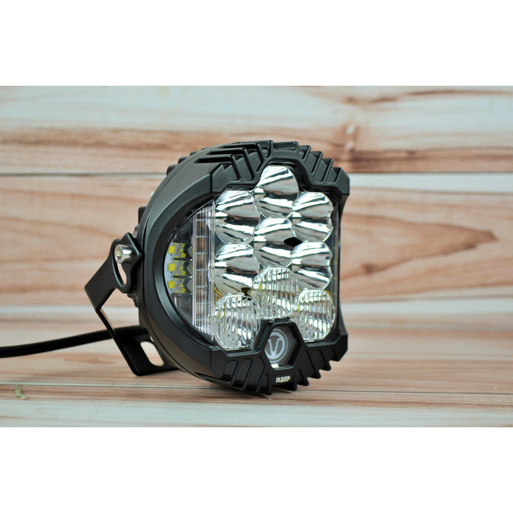 Фара LED кругла 81W 6000K Дальнє + ближнє світло (Ø16см* 6,5см)