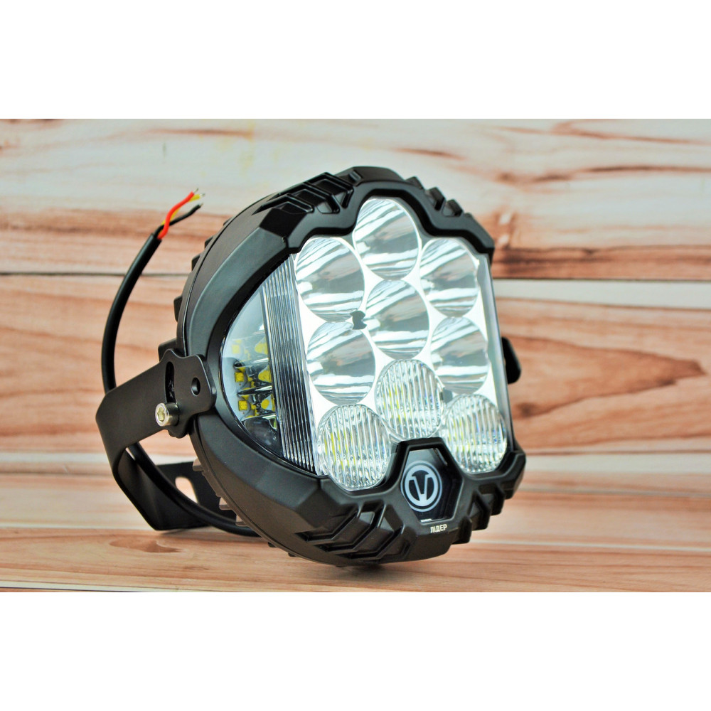 Фара LED Кругла 63W 6000K комбіноване світло (Ø12см * 5см)