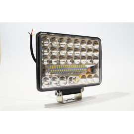 Фара LED прямокутна 144W 6000K (48 діодів) (15см х 11см х 3см) (ближній + дальній)