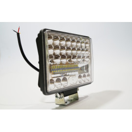 Фара LED прямокутна 144W 6000K (48 діодів) (15см х 11см х 3см) (ближній + дальній)