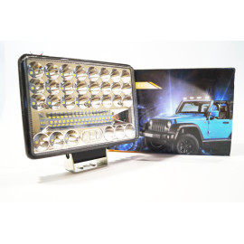 Фара LED прямокутна 144W 6000K (48 діодів) (15см х 11см х 3см) (ближній + дальній)