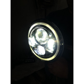 Світлодіодна LED фара 75Вт Нива, УАЗ 469, ВАЗ 2101, 2121, FJ Cruiser, мотоцикл, мото 7 дюйм