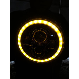 Світлодіодна LED фара 75Вт Нива, УАЗ 469, ВАЗ 2101, 2121, FJ Cruiser, мотоцикл, мото 7 дюйм
