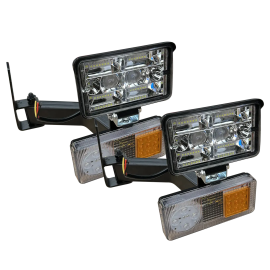 Кронштейн кріплення поворотів МТЗ із LED ліхтарями (Ф-402 led) та LED фарами