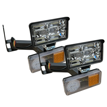 Кронштейн кріплення поворотів МТЗ із LED ліхтарями (Ф-402 led) та LED фарами